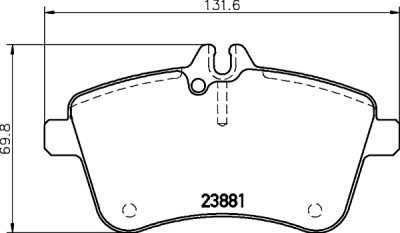 Jeu de plaquettes de frein HELLA 8DB 355 010-331