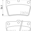Jeu de plaquettes de frein HELLA 8DB 355 010-521