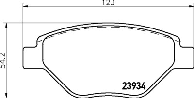Jeu de plaquettes de frein HELLA 8DB 355 010-551