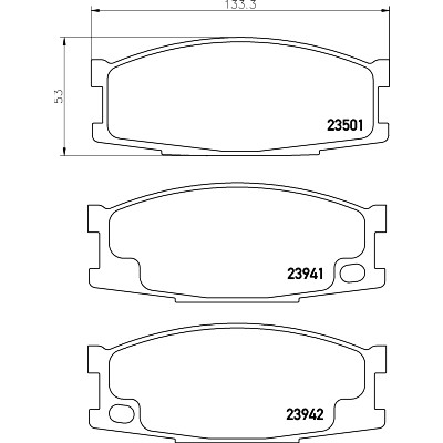 Jeu de plaquettes de frein HELLA 8DB 355 010-561