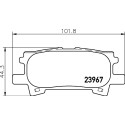 Jeu de plaquettes de frein HELLA 8DB 355 010-621