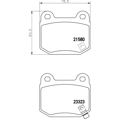 Jeu de plaquettes de frein HELLA 8DB 355 010-691