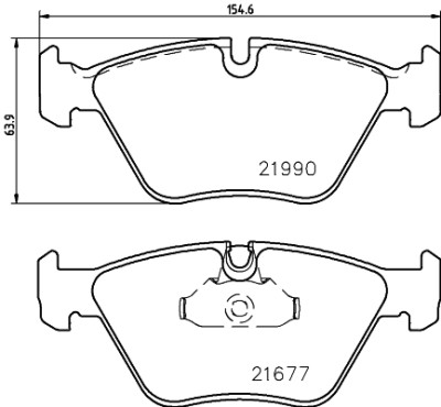 Jeu de plaquettes de frein HELLA 8DB 355 010-711
