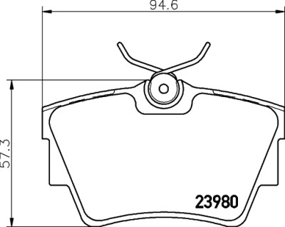 Jeu de plaquettes de frein HELLA 8DB 355 010-761