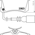 Jeu de plaquettes de frein HELLA 8DB 355 010-781