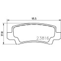 Jeu de plaquettes de frein HELLA 8DB 355 010-841