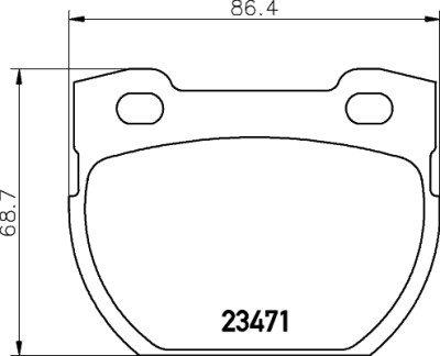 Jeu de plaquettes de frein HELLA 8DB 355 010-921