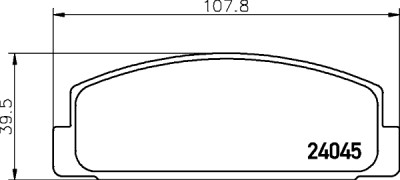Jeu de plaquettes de frein HELLA 8DB 355 011-131