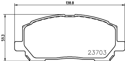 Jeu de plaquettes de frein HELLA 8DB 355 011-161