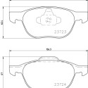 Jeu de plaquettes de frein HELLA 8DB 355 011-191