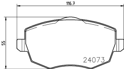 Jeu de plaquettes de frein HELLA 8DB 355 011-231