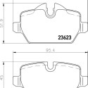 Jeu de plaquettes de frein HELLA 8DB 355 011-271