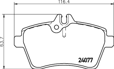 Jeu de plaquettes de frein HELLA 8DB 355 011-371