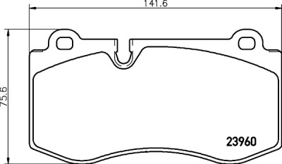 Jeu de plaquettes de frein HELLA 8DB 355 011-401