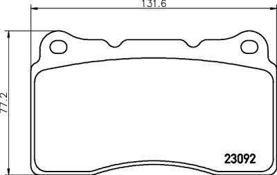 Jeu de plaquettes de frein HELLA 8DB 355 011-431