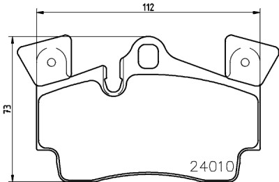 Jeu de plaquettes de frein HELLA 8DB 355 011-471