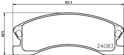Jeu de plaquettes de frein HELLA 8DB 355 011-541