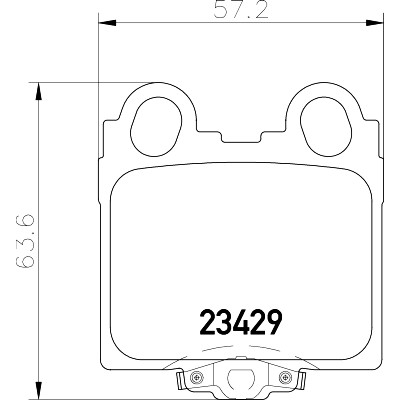 Jeu de plaquettes de frein HELLA 8DB 355 011-591