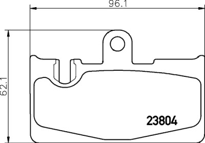 Jeu de plaquettes de frein HELLA 8DB 355 011-661
