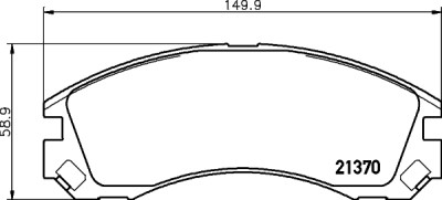Jeu de plaquettes de frein HELLA 8DB 355 011-751