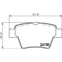Jeu de plaquettes de frein HELLA 8DB 355 011-821