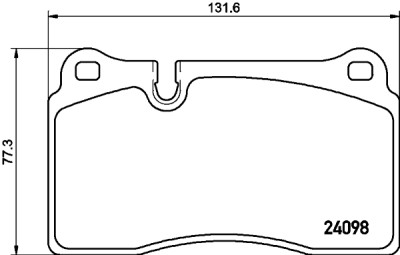 Jeu de plaquettes de frein HELLA 8DB 355 011-851