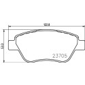Jeu de plaquettes de frein HELLA 8DB 355 011-871