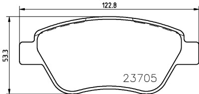 Jeu de plaquettes de frein HELLA 8DB 355 011-871