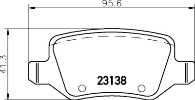 Jeu de plaquettes de frein HELLA 8DB 355 012-131