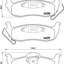 Jeu de plaquettes de frein HELLA 8DB 355 012-181
