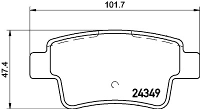 Jeu de plaquettes de frein HELLA 8DB 355 012-391