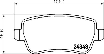Jeu de plaquettes de frein HELLA 8DB 355 012-421
