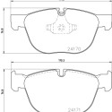 Jeu de plaquettes de frein HELLA 8DB 355 012-541