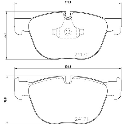 Jeu de plaquettes de frein HELLA 8DB 355 012-541