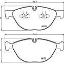 Jeu de plaquettes de frein HELLA 8DB 355 012-661