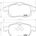 Jeu de plaquettes de frein HELLA 8DB 355 012-681