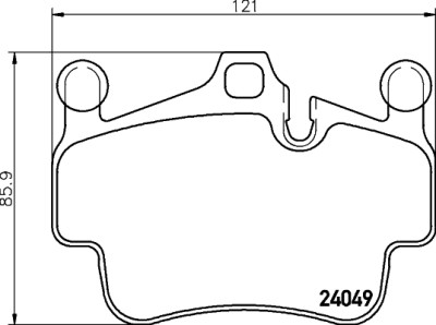 Jeu de plaquettes de frein HELLA 8DB 355 012-721