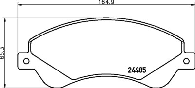 Jeu de plaquettes de frein HELLA 8DB 355 012-771