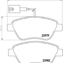 Jeu de plaquettes de frein HELLA 8DB 355 012-841