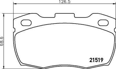 Jeu de plaquettes de frein HELLA 8DB 355 012-871