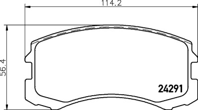 Kit de plaquettes de frein, frein à disque