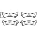 Jeu de plaquettes de frein HELLA 8DB 355 013-091
