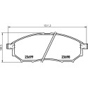 Jeu de plaquettes de frein HELLA 8DB 355 013-141