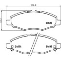 Jeu de plaquettes de frein HELLA 8DB 355 013-181