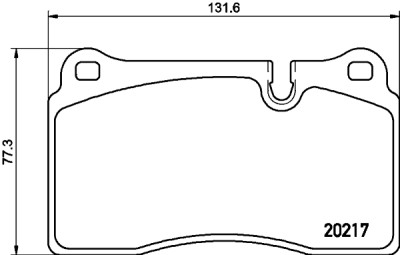Jeu de plaquettes de frein HELLA 8DB 355 013-201