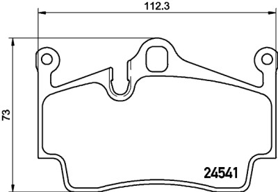 Jeu de plaquettes de frein HELLA 8DB 355 013-311