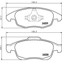 Jeu de plaquettes de frein HELLA 8DB 355 013-341