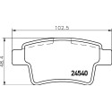 Jeu de plaquettes de frein HELLA 8DB 355 013-361