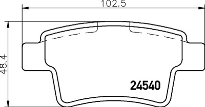Jeu de plaquettes de frein HELLA 8DB 355 013-361