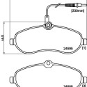 Jeu de plaquettes de frein HELLA 8DB 355 013-411